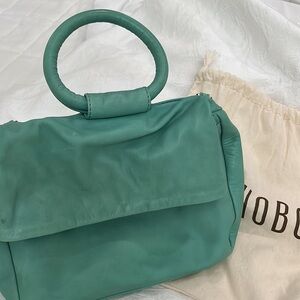 Vintage HOBO crossbody bag in Seaglass leather